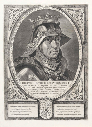 Portrait of Philip the Good, Duke of Burgundy, Cornelis Visscher (II), 1650 Canvas Print