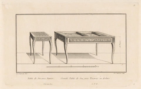 Speeltafels, of Saint-Morien, 1784 - 1785 Canvas Print