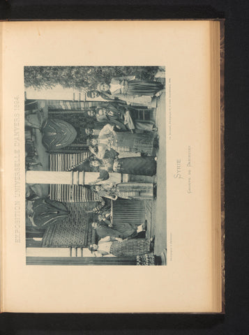 Group of dancers in the Syrian part of the Antwerp World's Fair in 1894, Charles Bernhoeft, 1894 Canvas Print