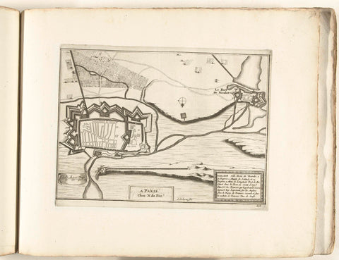 Map of Calais, c. 1702, Laurens Scherm, 1702 - 1703 Canvas Print