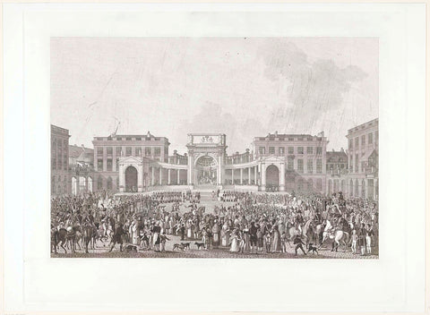 Inauguration of William I in Brussels on 21 September 1815, Jacob Ernst Marcus, 1972 Canvas Print