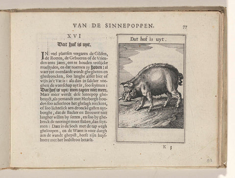 XVI Dat hof is uyt, Roemer Visscher, 1614 Canvas Print