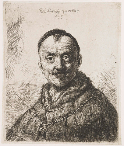 The first Oriental head, Rembrandt van Rijn, 1635 Canvas Print