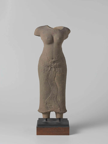 Torso of a goddess, anonymous, 1050 - 1175 Canvas Print