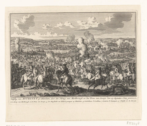 Battle of Höchstädt, 1704, Adolf van der Laan (attributed to), 1704 Canvas Print