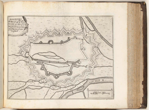 Map of Augsburg, ca. 1693-1696, anonymous, 1693 - 1696 Canvas Print