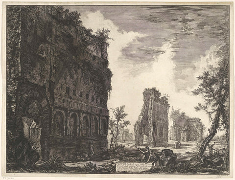 Villa Adriana te Tivoli, Giovanni Battista Piranesi, 1748-1778 Canvas Print