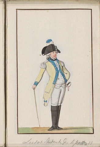 Montering van de cavalerie van het exercitiegenootschap van Leidse studenten, ca. 1785, anonymous, 1789 Canvas Print