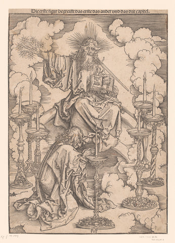 Vision with the Seven Candlesticks, Ieronimus Greff von Frankfurt, 1502 Canvas Print