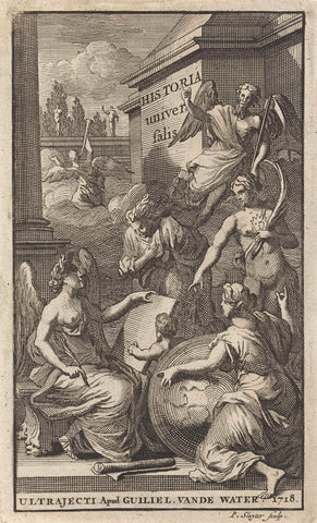 Title page for: Orazio Torsellino, Historiarum, ab origine mundi, usque ad annum (...) MDXCVIII, 1718, Pieter Sluyter, 1718 Canvas Print