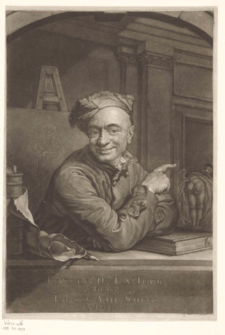 Portrait of Maurice-Quentin de La Tour, John Smith (printmaker/ publisher), 1751 Canvas Print