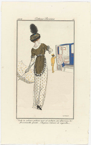 Journal des Dames et des Modes: the Fashion Illustrators, Fernand Siméon, 1912 Canvas Print