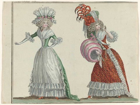 Fashion News, AB Duhamel, 1788 Canvas Print