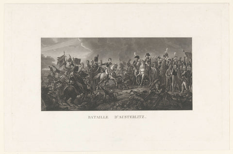 Battle of Austerliz, 1805, anonymous, 1805 - 1899 Canvas Print