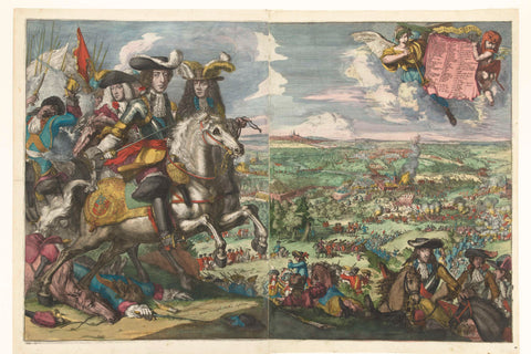 Battle of St. Denis, 1678, Romeyn de Hooghe, 1678 Canvas Print