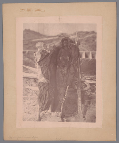 Mummy in coffin, anonymous, 1879 Canvas Print