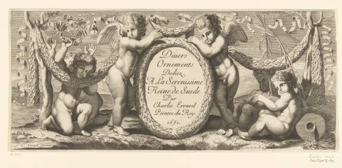 Titelblad: Diurs Ornements, René Lochon, 1651 Canvas Print