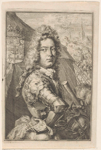 Portrait of Hendrik Casimir II, Count of Nassau-Dietz, Romeyn de Hooghe (possibly), 1675-1708 Canvas Print