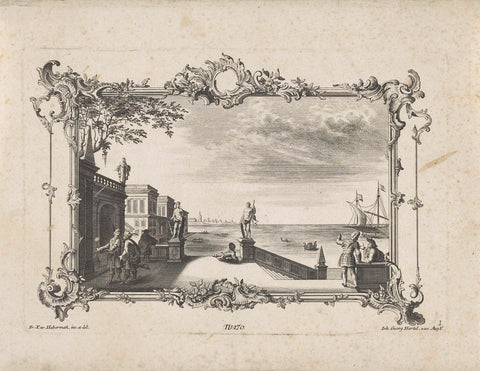 Palace on has water, unknown, 1731 - 1775 Canvas Print