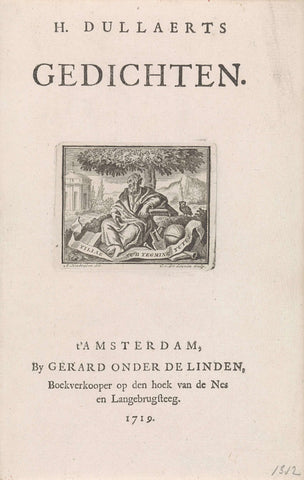 Geleerde onder een boom, Gilliam van der Gouwen, 1719 Canvas Print