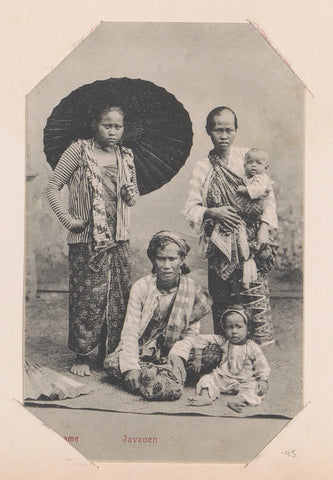 Humans of Javanese origin, Eugen Klein, 1900 - 1910 Canvas Print