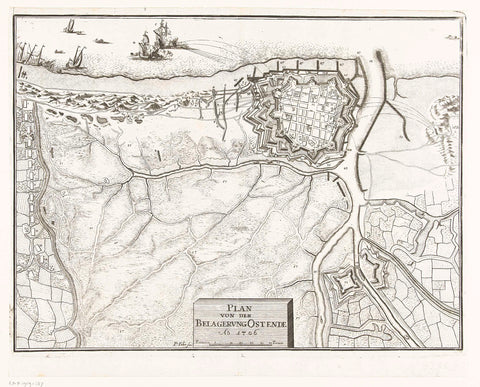 Siege of Ostend, 1706, Peter Fehr, 1706 Canvas Print