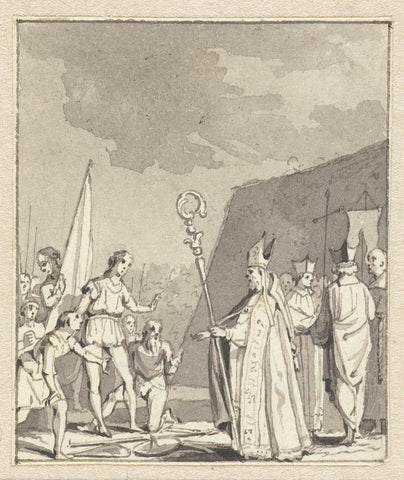 In 't Jaar 1138, anonymous, c. 1789 - c. 1810 Canvas Print