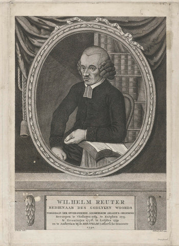 Portrait of Wilhelm Reuter, Gerrit Konsé, 1794 Canvas Print