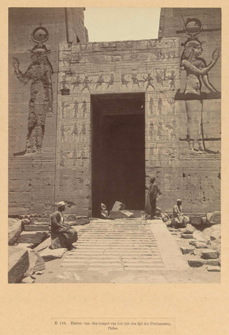 Entrance of the Temple of Isis on Philae Island., Antonio Beato, c. 1895 - c. 1915 Canvas Print