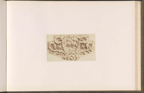 Plaster model for a decoration of the Palais du Louvre by Libersac, Édouard Denis Baldus, c. 1855 - c. 1857 Canvas Print