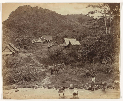 Kawi Mountains 8820 vt (highest peak Boedak / Grens Passe Kedirie / Telekoon near Batoe / Koffe land Malang), anonymous, 1880 - 1888 Canvas Print