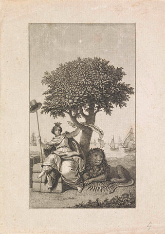 Allegorie op het herstel van de vrijheid in Nederland, 1814, anonymous, 1814 Canvas Print