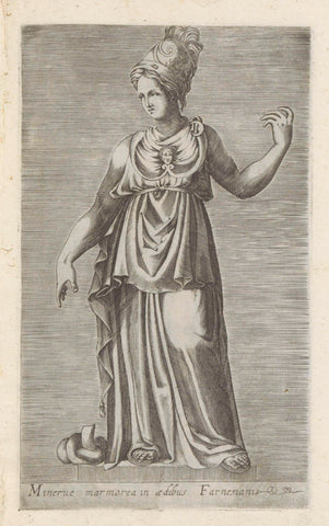 Sculpture of Minerva, anonymous, 1584 Canvas Print