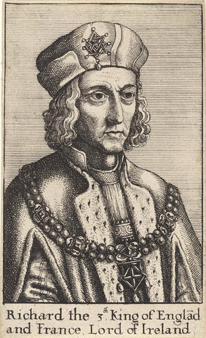 Portrait of Richard III, King of England, Wenceslaus Hollar, 1641 Canvas Print