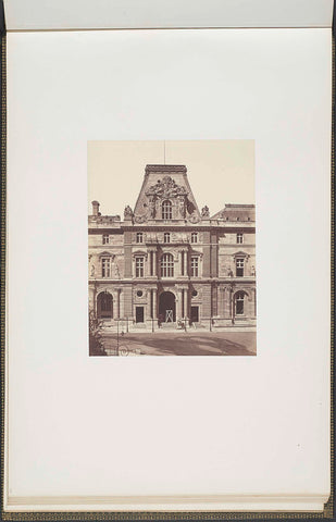 Pavillon Colbert in het Palais du Louvre, Édouard Denis Baldus, c. 1857 Canvas Print