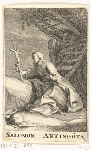 Saint Salomon of Antinoë, Frederick Bloemaert, after 1636 - c. 1670 Canvas Print