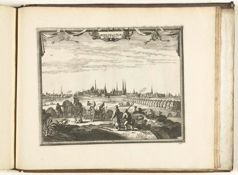 View of Berlin, 1726, anonymous, 1726 Canvas Print