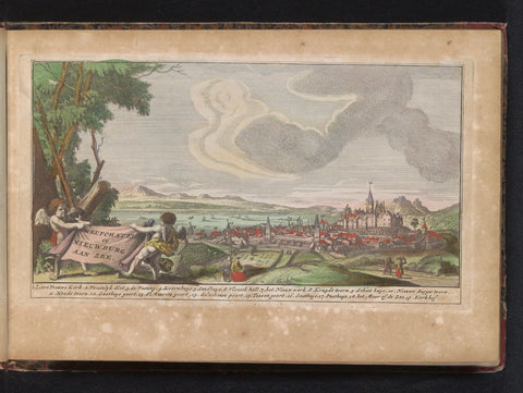 View of Neuchâtel, anonymous, 1735 Canvas Print