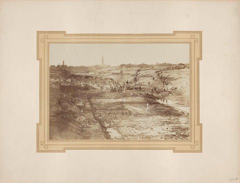 Canal digging by Walcheren at Middelburg under Koudekerke, A.L. Preuninger, 1869 Canvas Print