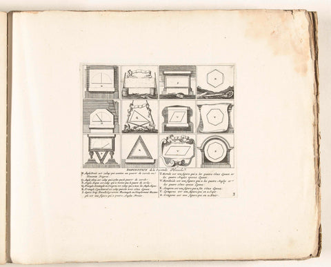 Second plate with figures in fortification, c. 1702, anonymous, 1702 - 1703 Canvas Print