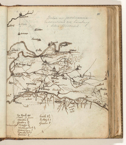 Map of the region between Doetinchem and Venlo, Jan Brandes, 1770 - 1778 Canvas Print