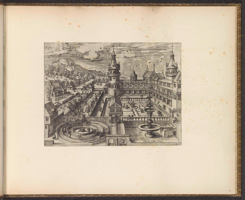 Palace with garden complex, anonymous, c. 1601 Canvas Print