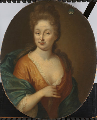 Portrait of a Woman, possibly Elisabeth Hollaer, Wife of Theodorus Rijswijk, Pieter van der Werff (attributed to), c. 1700 - c. 1722 Canvas Print