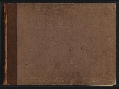 Sketchbook with 77 sheets, Hendrik Valkenburg, 1859 - 1864 Canvas Print