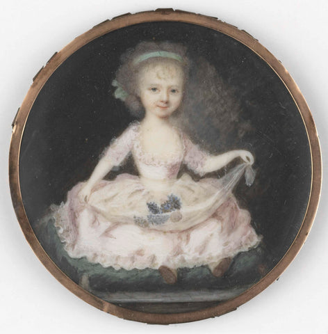 Portrait of a child, held for Frederica Louisa Wilhelmina (1770-1819), princess of Orange-Nassau. Daughter of Prince William V, Anthonie Joseph Helant, c. 1775 - 1800 Canvas Print