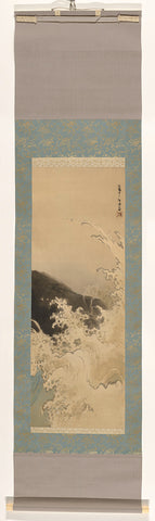 Blue wave, Takeuchi Seihô, 1905 Canvas Print