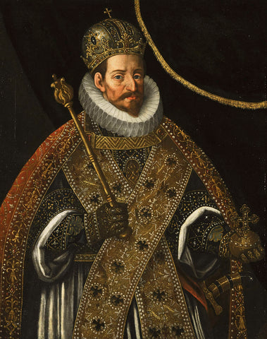 Matthias, Emperor of the Holy Roman Empire (1557-1619), Hans von Aachen (circle of), 1600 - 1625 Canvas Print