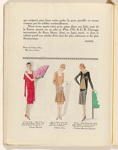 Art - Goût - Beauté, Feuillets de l' élégance féminine, February 1926, No. 66, 6th Year, p. 16, anonymous, 1926 Canvas Print