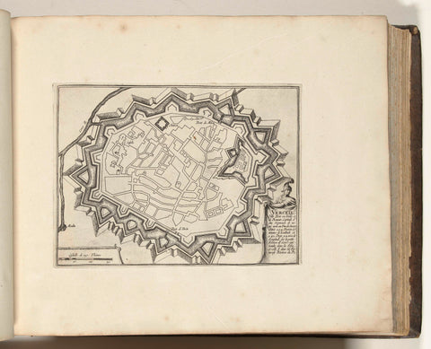 Map of Vercelli, 1693, anonymous, 1693 Canvas Print