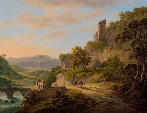 View of Civita Castellana, Daniël Dupré, Daniël Dupré, 1792 - 1809 Canvas Print